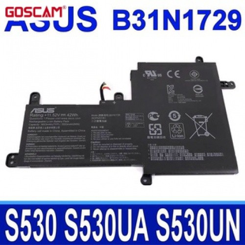 ✿แบตเตอรี่ B31N1729สำหรับ Asus VivoBook S15 S530 S530UA S530UN 1D S5300UN X530FN X530FN-1A 1B
