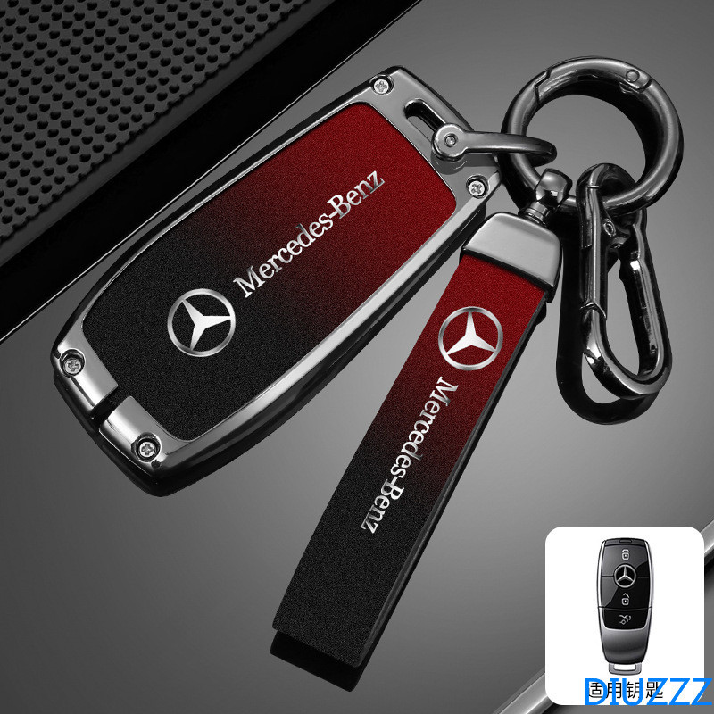 ฝาครอบกุญแจรถสําหรับ Mercedes Benz ABCES E300l E260 C260l GLC300L W177 W222 W204 W205 W212 พวงกุญแจ