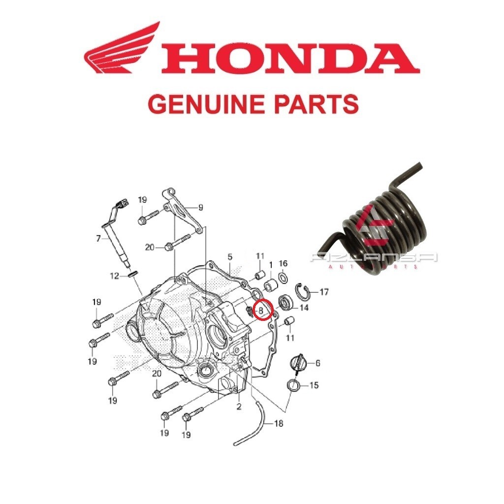 ก้านคลัชสปริง ( 22815-KM7-700 ) RS150R V1 V2 V3, RS-X & CBR150R Honda