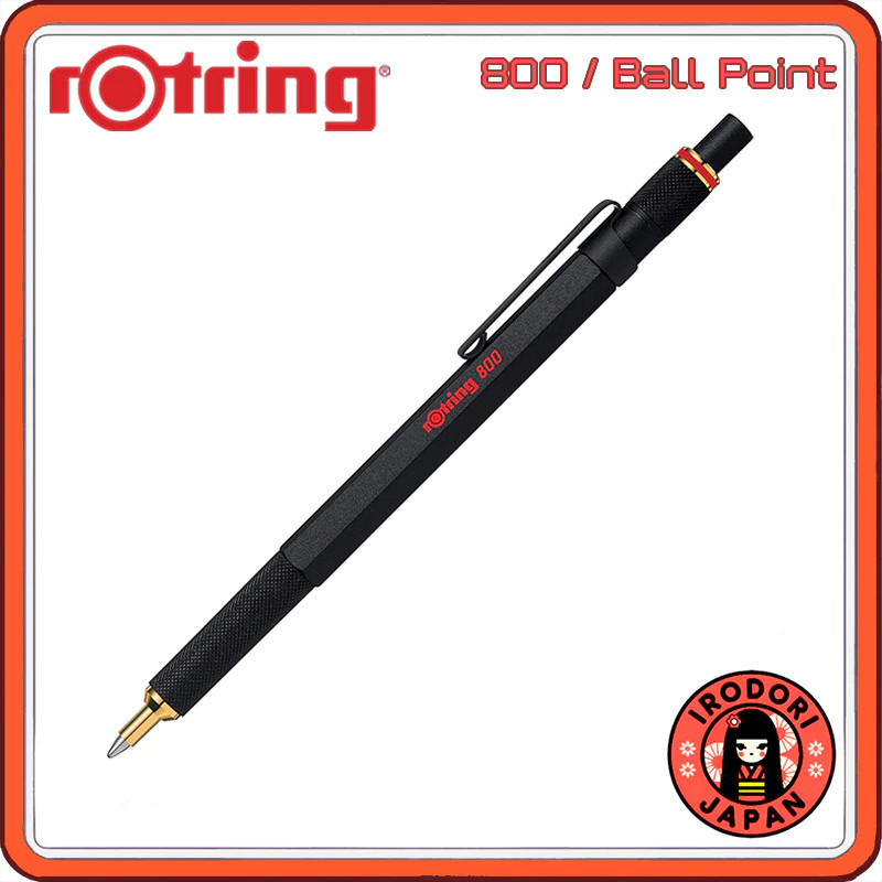 rOtring 800 Black Ballpoint Pen Retractable Type 2032579
