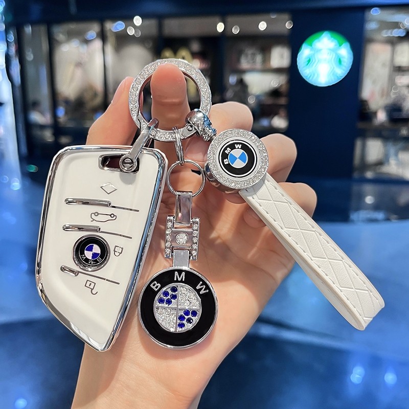 Bmw ปลอกกุญแจรถ 3 5 7 Series X1 X3 X3 X5 X6 320i 330i 340i 520i 530i 730i 740i อุปกรณ์ตกแต่งรถยนต์