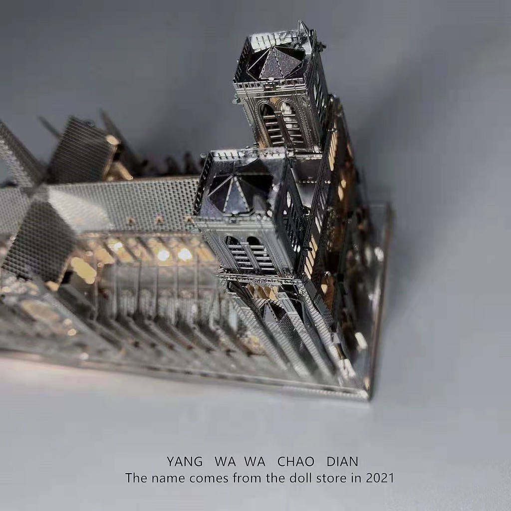 เลโก้บล็อกตัวต่อกันแมรี่เวอร์จิ้นในปารีส!3d สามมิติปริศนาโลหะ DIY ปริศนาทําด้วยมือประกอบของเล่น ราคา ถูกที่สุด ดีลบีเคเค แกลเลอรีภาพที่ 5
