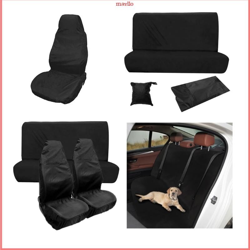 Mavlo Universal Car Seat Cover Full Wrap Oxford Cloth Seat Protector รถยนต์ผ้าคลุมเบาะรถยนต์พร้อมกระเป๋าเก็บ