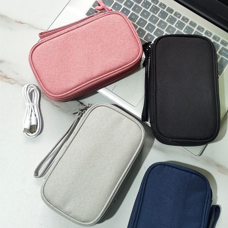 tokyosellected(T2281) กระเป๋าเก็บสายเคเบิล/USB/สายชาร์จ/ชุดหูฟังชาร์จ จัดระเบียบ