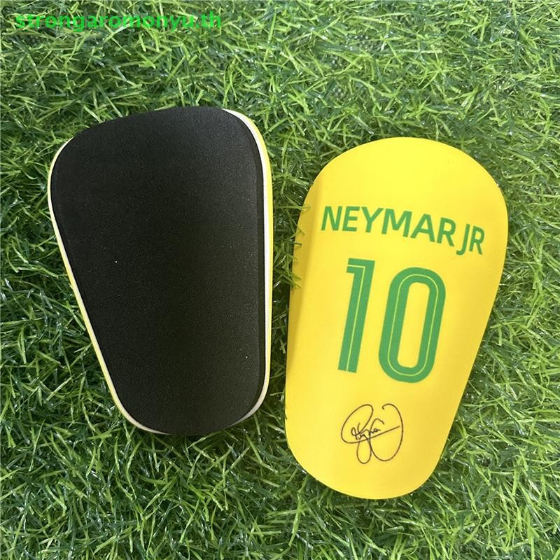 Strongaromonyu Mini Football Shin Pads ทนต่อการสึกหรอฟุตบอลการฝึกอบรม Shin Guards ฟุตบอลการฝึกอบรม Shank Board กีฬาขาอุปกรณ์ป้องกัน TH