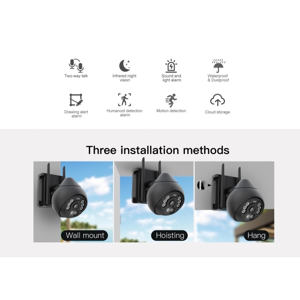 แนะนำ 💥 Vstarcam CS96PRO WIFI 5.8G 5.0MP Ai กล้องวงจรปิด กล้องวงจรไร้สายภายนอก outdoor ภาพสี
