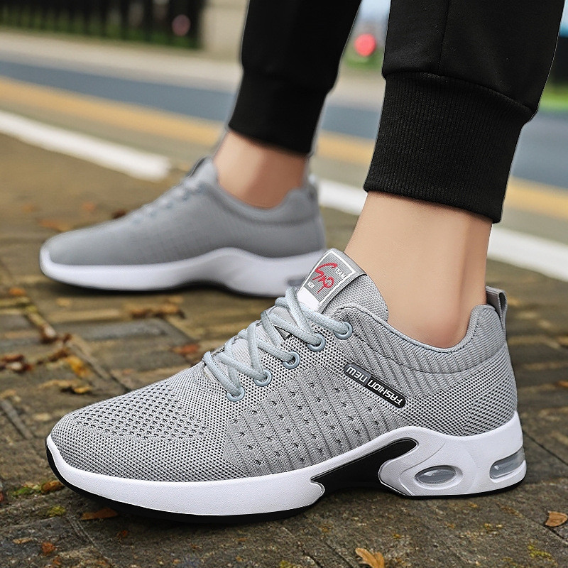 น้ําหนักเบาbreathable Casualรองเท้าผู้ชายAir Cushion Soft Sole Runningรองเท้าผ้าใบแฟชั่นกีฬารองเท้าส