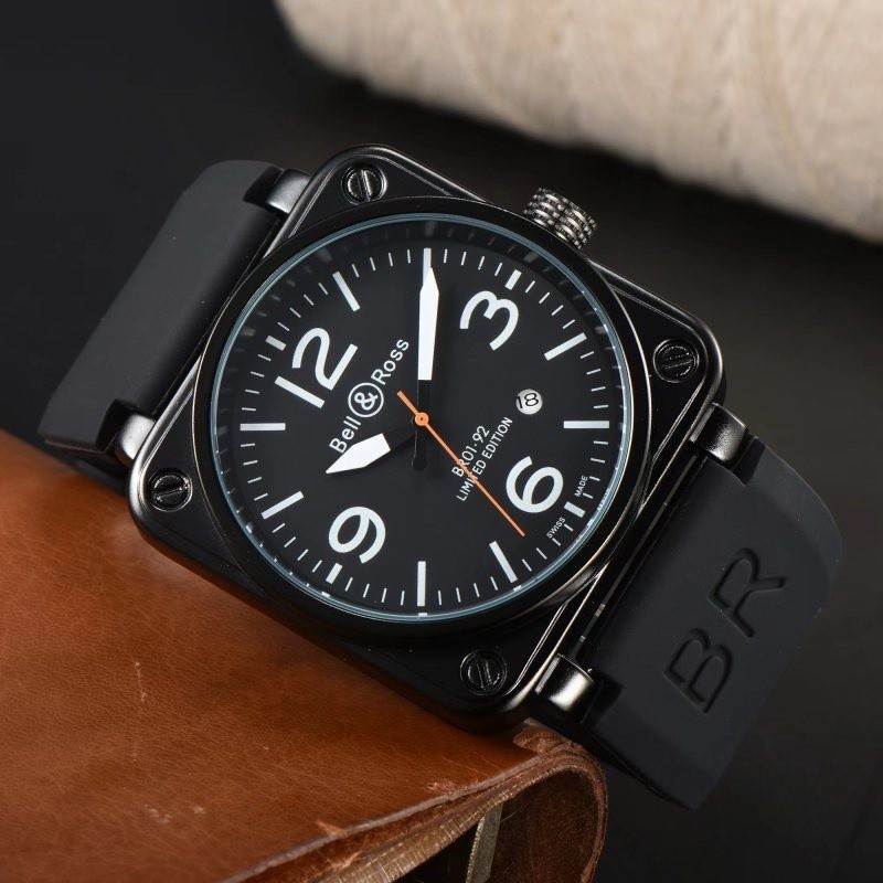 Bell & ROSS Fashion Automatic Mechanical Square นาฬิกาผู้ชาย