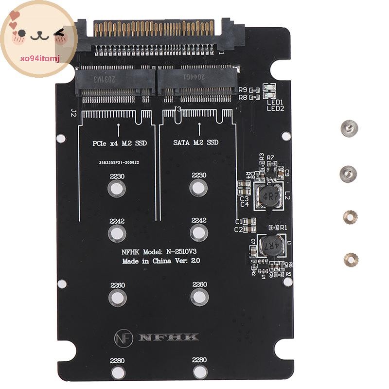 Xotomj SATA M.2 SSD ถึง SAS และ NVMe M.2 NGFF SSD ถึง SFF-8639 อะแดปเตอร์แปลง TH