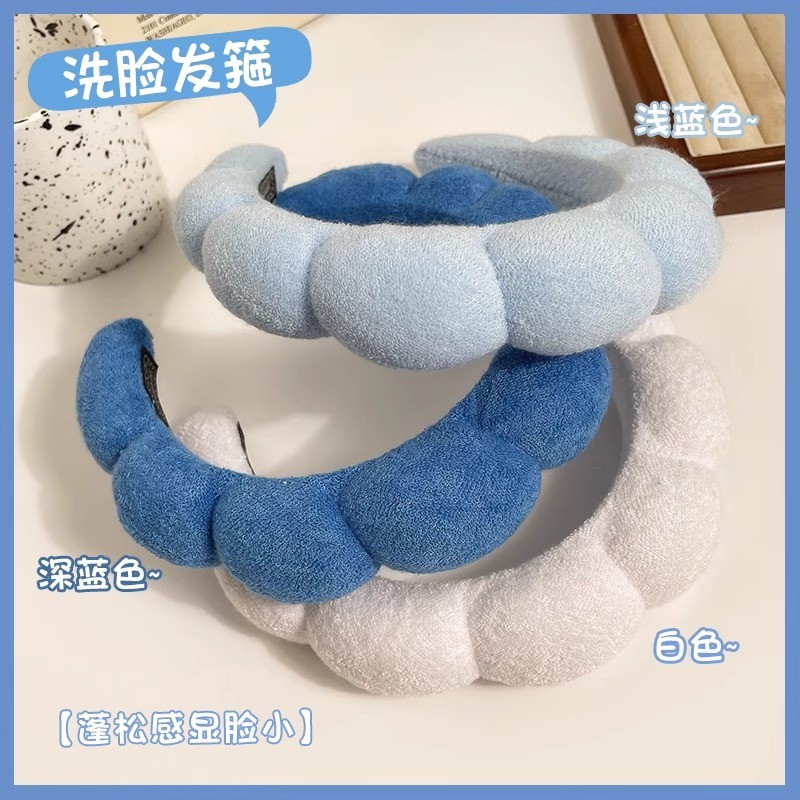 แถบคาดศีรษะเมฆสีฟ้าหญิงแถบคาดศีรษะปีกกว้าง ผู้มีอิทธิพล สไตล์ใหม่สด หมวก