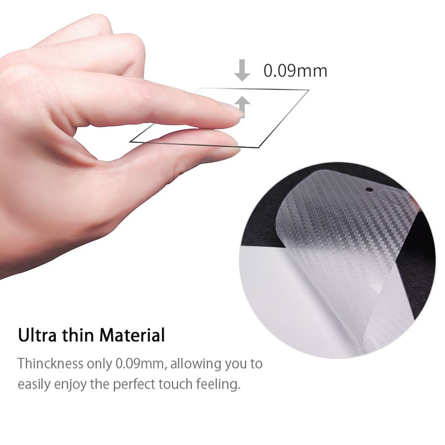 Carbon Fiber ฟิล์มกันรอย For iPhone 13 11 16 14 15 Pro Max 12  Mini XR X Xs Max 7 8 Plus 6s SE ฟิล์มกระจกกันรอยนิ้วมือ - รูปที่ 3