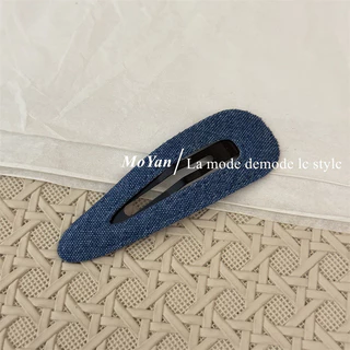 เวอร์ชั่นเกาหลี Simple Denim Art bb Clip Love Bangs Side Clip กิ๊บติดผม