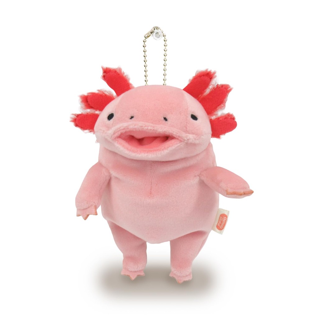 Shinada Global Mochi Series Mochi Upa Pink (mini) 7×5×14cm Plush Toy Axolotl Animal MOUP-0088P