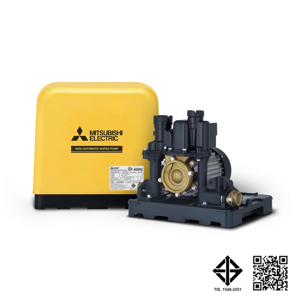 🎉ใหม่2568🎉MITSUBISHI ปั๊มน้ำ แบบธรรมดา รุ่น CP-405R2 กำลัง 400 วัตต์ ไม่อัตโนมัติ รับประกัน11 ปี ทรง