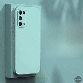 เคส OPPO Reno 5 เคสซิลิโคนโทรศัพท์มือถือสีลูกกวาดเรียบง่าย YT