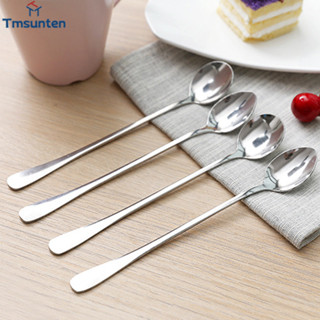 ️Tm ช้อนกวนร้านอาหารสร้างสรรค์ด้ามยาวช้อนเกาหลีช้อนกาแฟขนม-ท…