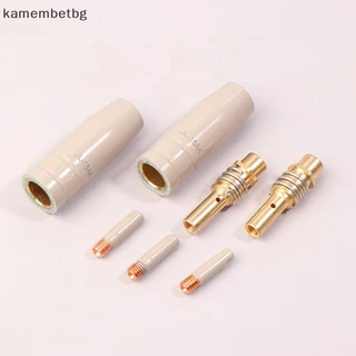 Kamembetbg 9 ชิ้น 0.8/1.0/1.2 มิลลิเมตร MIG ไฟฉายหัวฉีดแก๊ส Tip Holder ชิ้นส่วนป้องกัน 15AK ไฟฉายเชื่อมใหม่เคลือบป้องกันหัวฉีด TH