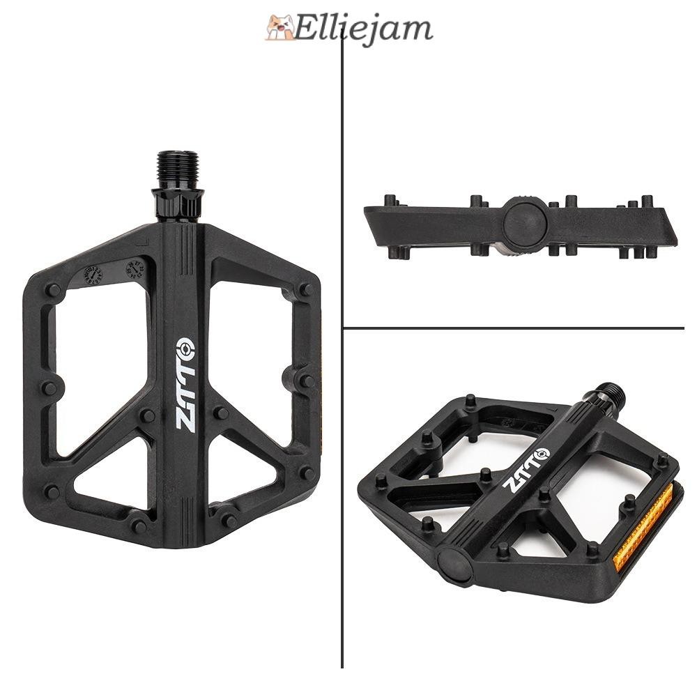 ELLIEJAM MTB แบนจักรยานเหยียบ, 9/16 ด้าย Double DU Bushing บันไดจักรยาน,ทนทาน Anti Slip ZTTO จักรยานเหยียบขี่อุปกรณ์เสริม