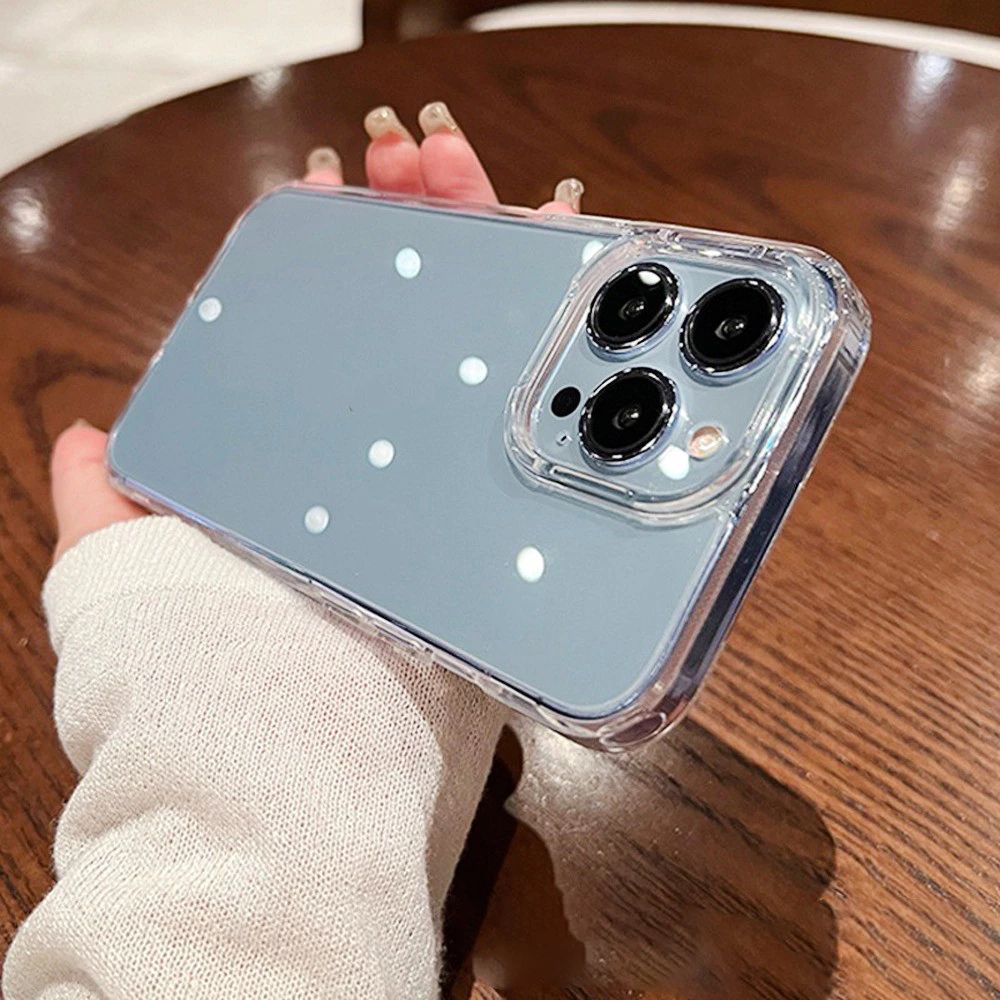เคสใส สำหรับ iPhone case ไอโฟน TPU PC เคสกันกระแทก 16 Pro Max 15 plus 14 13 12 11 XS Max XR X 8p 7p thumbnail 5
