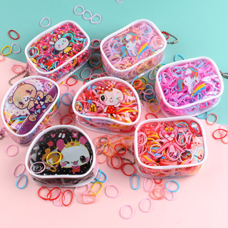 26CHAYA✨ ยางรัดผม หนังยาง สีพาสเทล สดใส สำหรับเด็ก ขนาดเล็ก …