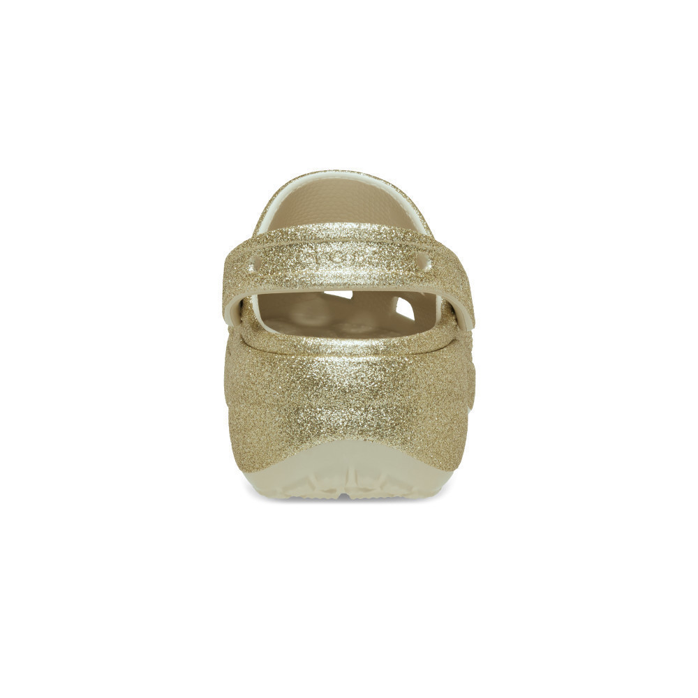 CROCS รองเท้าลำลองผู้หญิง CLASSIC PLATFORM GLITTER EMB CLOG รุ่น 211391-710 - GOLD