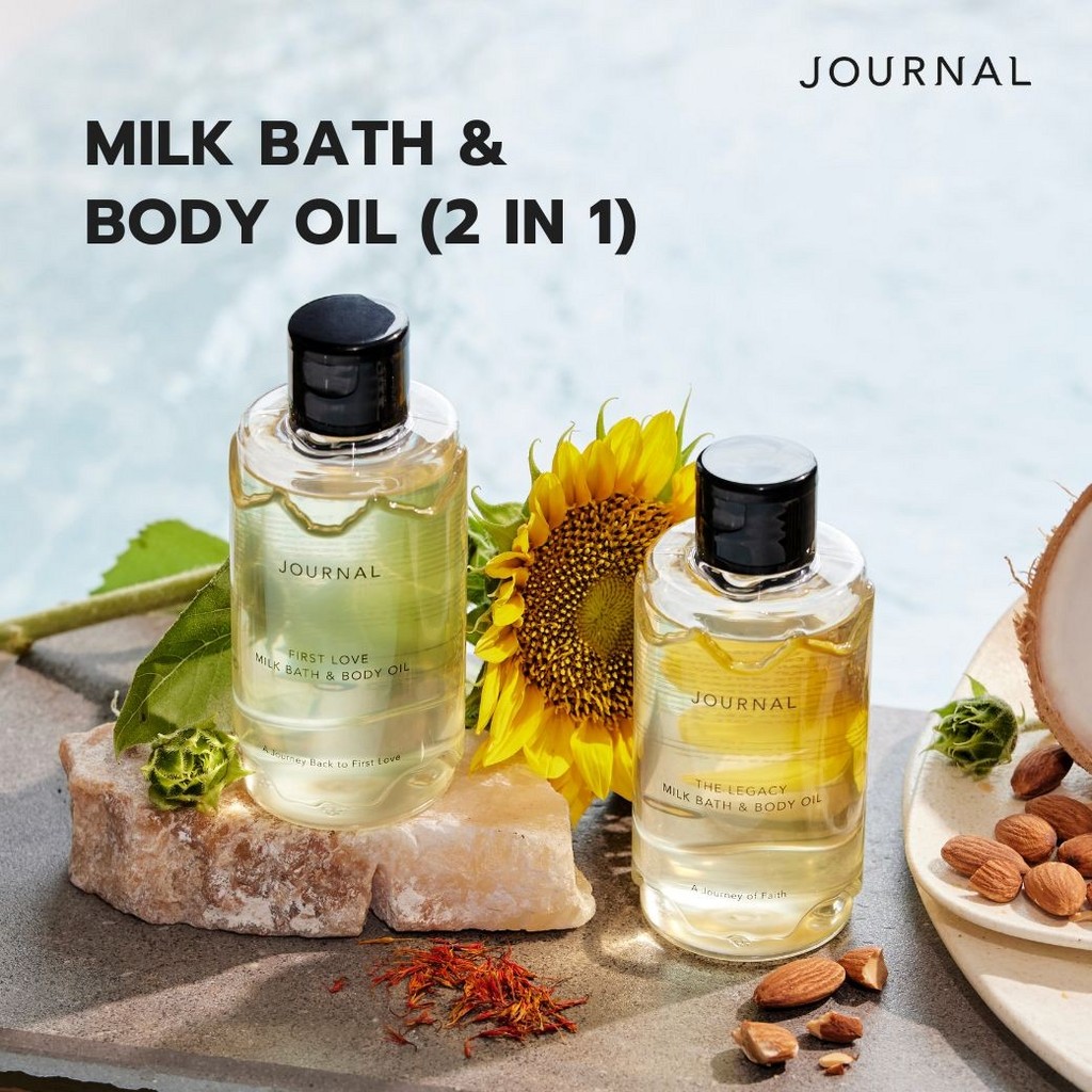 Journal Milk Bath & Body Oil 180 ml (เลือกกลิ่นได้)