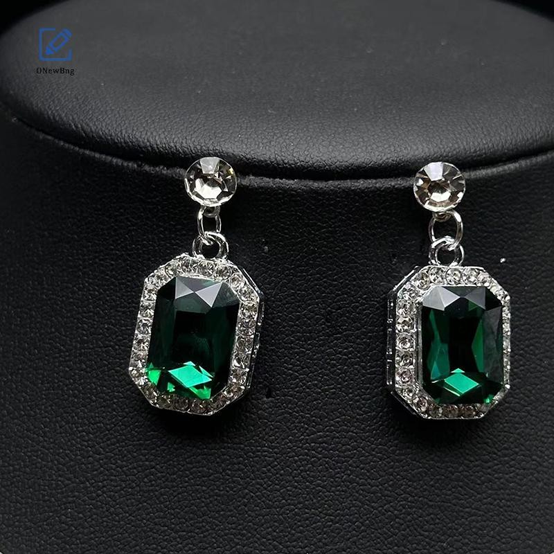 ONew สร้อยคอวินเทจหรูหรามุกเทียมสร้อยคอไข่มุกคู่ต่างหู Bng