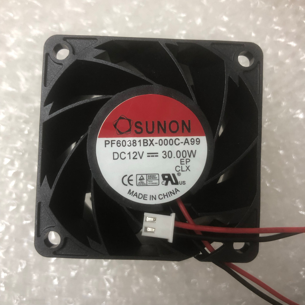 SUNON Jianzhun PF60381BX-000C-A99 2 สาย 12V 30.00W พัดลมระบายความร้อนระดับเสียงอากาศสูง