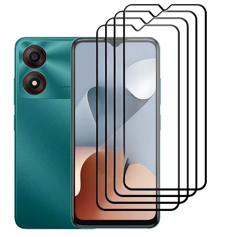 ZTE 9HกระจกนิรภัยสําหรับZTE Blade 20 10 5G 4G Prime HD Black Edge Clear Screen ProtectorสําหรับZTE B