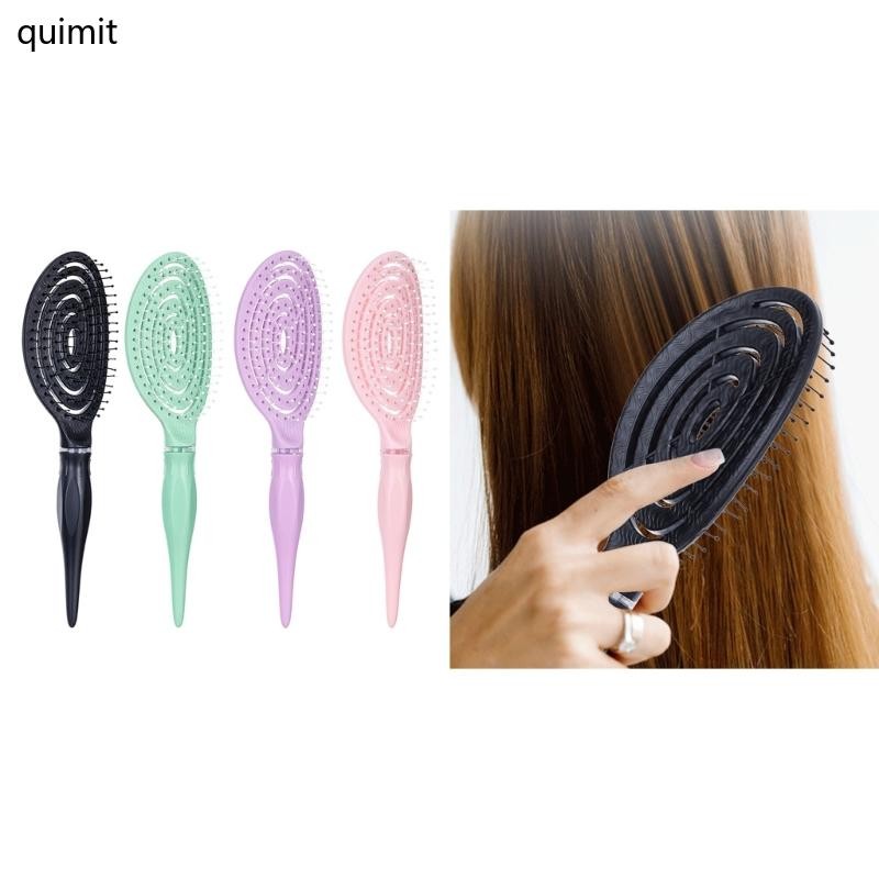 QUIM Detangling Hair Brush Detangler Brush for Wet หรือ Dry Hair Vented Hair Brush