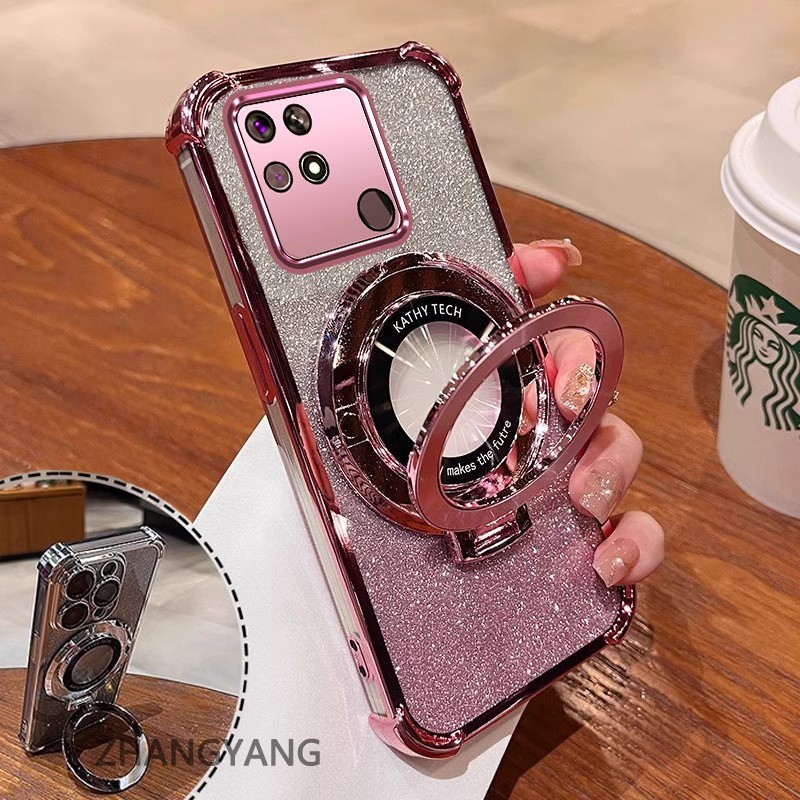 สําหรับ redmi 10C Clear Case หนาฝาครอบชุบซิลิโคน ShockProof เคสโทรศัพท์ CCCCA10 ราคา ถูกที่สุด ดีลบีเคเค แกลเลอรีภาพที่ 4
