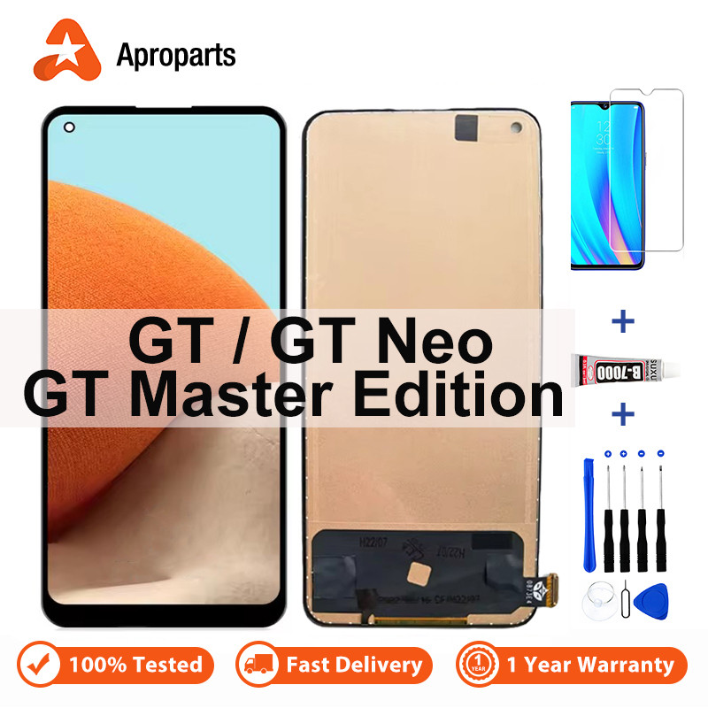 จอแสดงผล LCD สําหรับ OPPO Realme GT Master Edition Neo 5G RMX2202 RMX3363 หน้าจอสัมผัส Digitizer Assembly อะไหล่