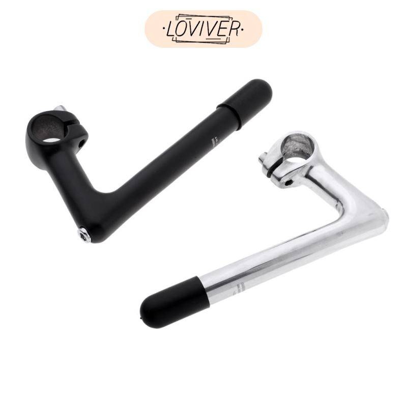 Silver Bikes Handlebar Stem Road Quill Alloy Metal Clamp 1 สีดํา 80mm