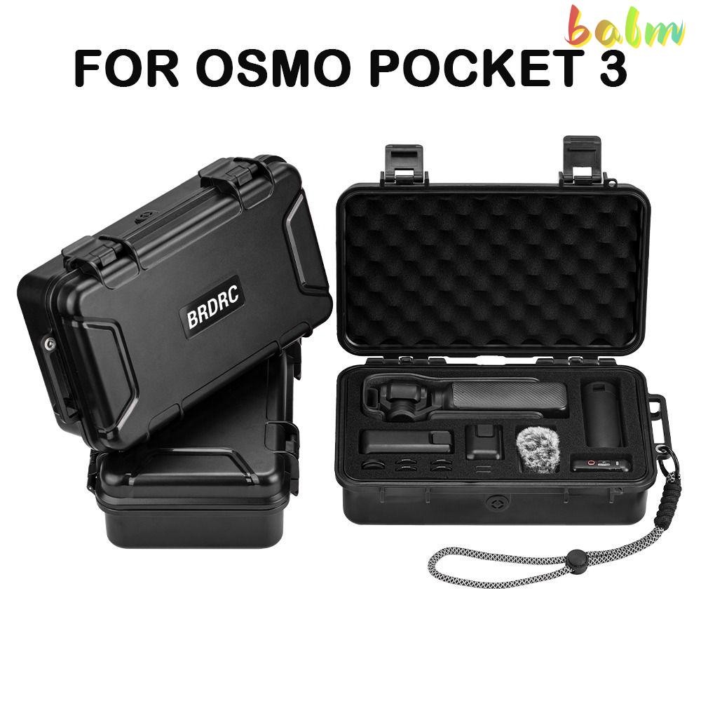BALM Hard Storage Bag, กระเป๋าพกพากันกระแทกแบบพกพา, กล่องเก็บของกันน้ําสําหรับ DJI Osmo Pocket 3 อุปกรณ์เสริมสําหรับกล้องแอคชั่นแคมเมรา