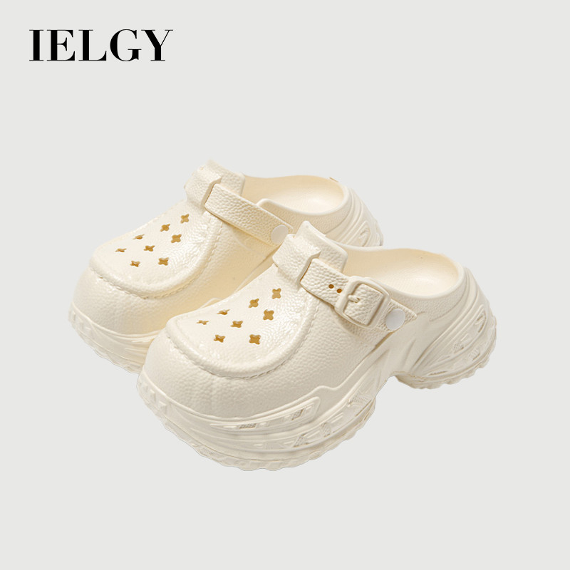 IELGY รองเท้าแตะแพลตฟอร์มชายหาดฤดูร้อนของผู้หญิง EVA Clog