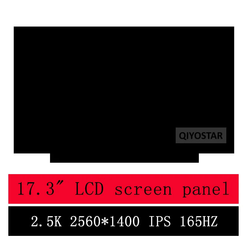 17.3" จอ LED แบบบางสำหรับแล็ปท็อป Acer Nitro 17 AN17-41-R9LN แผงจอ LCD WQHD 2560*1440p 2.5K165HZ IPS