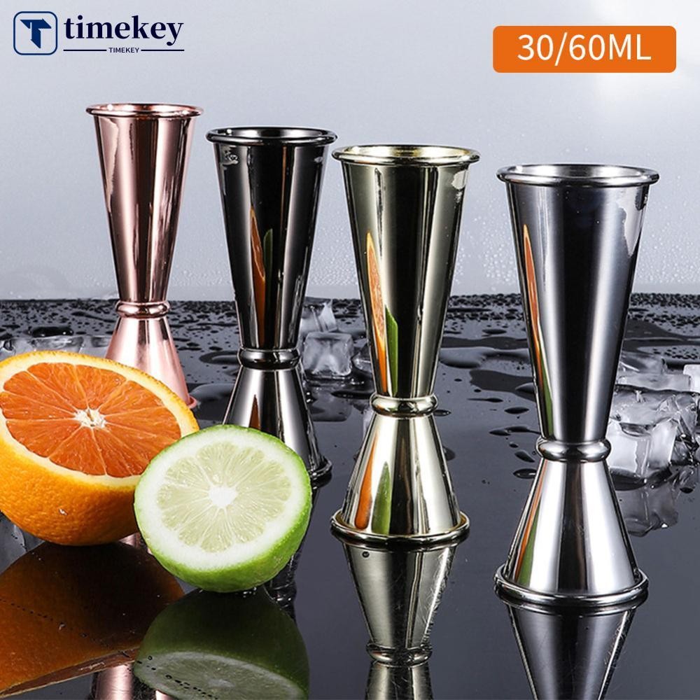 TME 30/60ml Double Spirit Jigger สแตนเลสถ้วยตวงเครื่องดื่มค็อกเทล Wine Shaker Party Bar Club อุปกรณ์