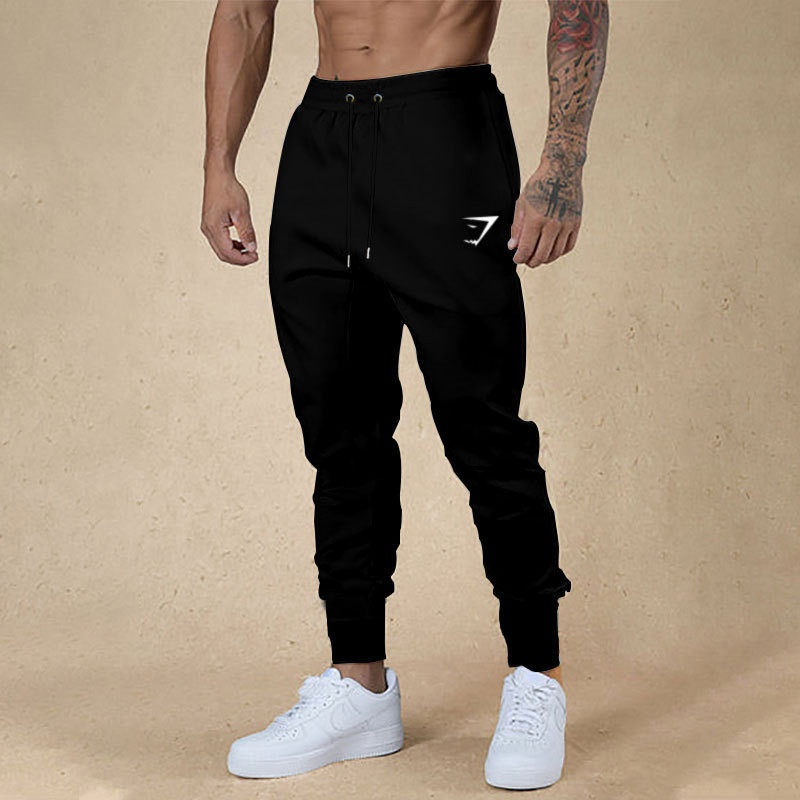 Gymshark 2025ใหม่ Jogger กางเกงผู้ชายหลวมกีฬากลางแจ้งและกางเกงข้อเท้าผูกสบายๆ