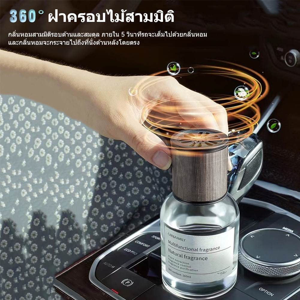 น้ําหอมปรับอากาศรถยนต์ 160มล อโรม่า ดับกลิ่นในห้องแอร์ กลิ่นหอมติดทนนาน