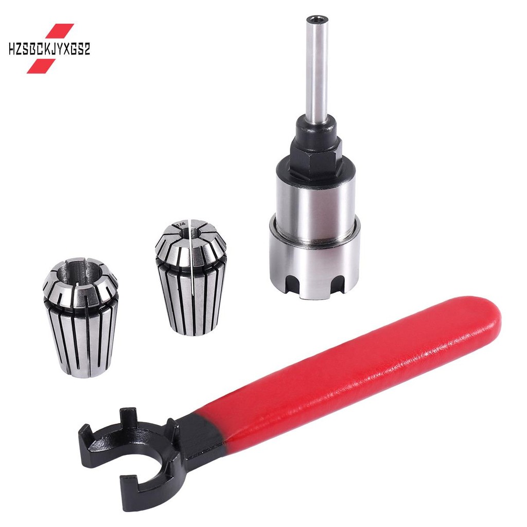 Shank Router Bit Collet Extension Chuck Converter Adapter,Convert 1/2,1/4 นิ้ว Shank Bit พร้อม ER20 
