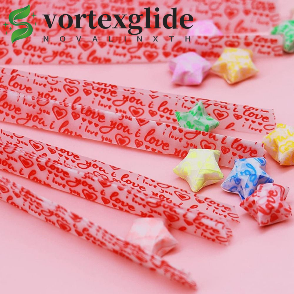 VORTEXGLIDE Stars Paper 210 แผ่น 2023 Glitter Luminous Lucky สําหรับงานฝีมือศิลปะ DIY