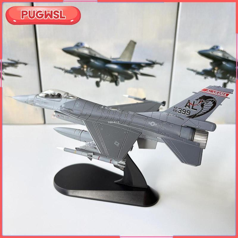 [pugwsl] 1:72 F-16C โมเดลเครื่องบินพร้อมขาตั้งเครื่องบินสําหรับเดสก์ท็อปห้องนั่งเล่นในครัวเรือน
