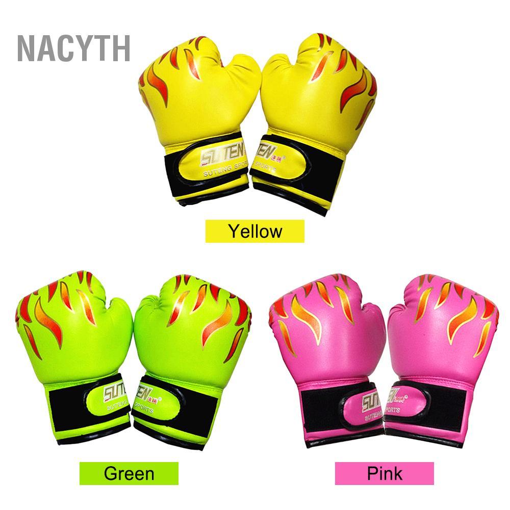 Nacyth ICHU นวมชกมวยเด็กเด็กเตะการฝึกอบรมเยาวชนมวยไทยเจาะกระสอบนวมอุปกรณ์ฝึกซ้อมสำหรับชกกระสอบแผ่นอา