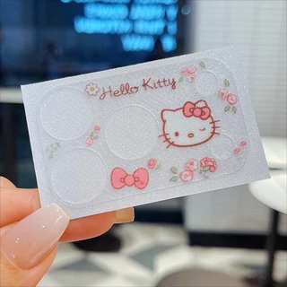 Get Rich Stitch Cat Hollow Out Glitter สติกเกอร์สําหรับ iPhone 17 Pro Max 17 Pro Soft Film เลนส์ฐานชิ้น