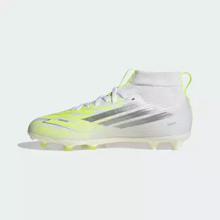adidas ฟุตบอล รองเท้าฟุตบอลทรงมิดคัท F50 SPARKFUSION LEAGUE Firm Ground / Artificial Ground สำหรับเด็ก เด็ก สีขาว IH1772