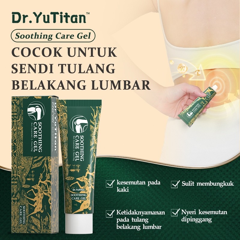 Dr.YuTitan Soothing Care Gel 50g Lumbar JointCareCream Lutut Tulang Lumbar Bahu Leher Nyer Pijat Tub