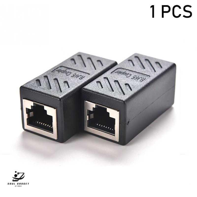 RJ45 Female to Female Cat 15A16A LAN Extension Adapter Connector