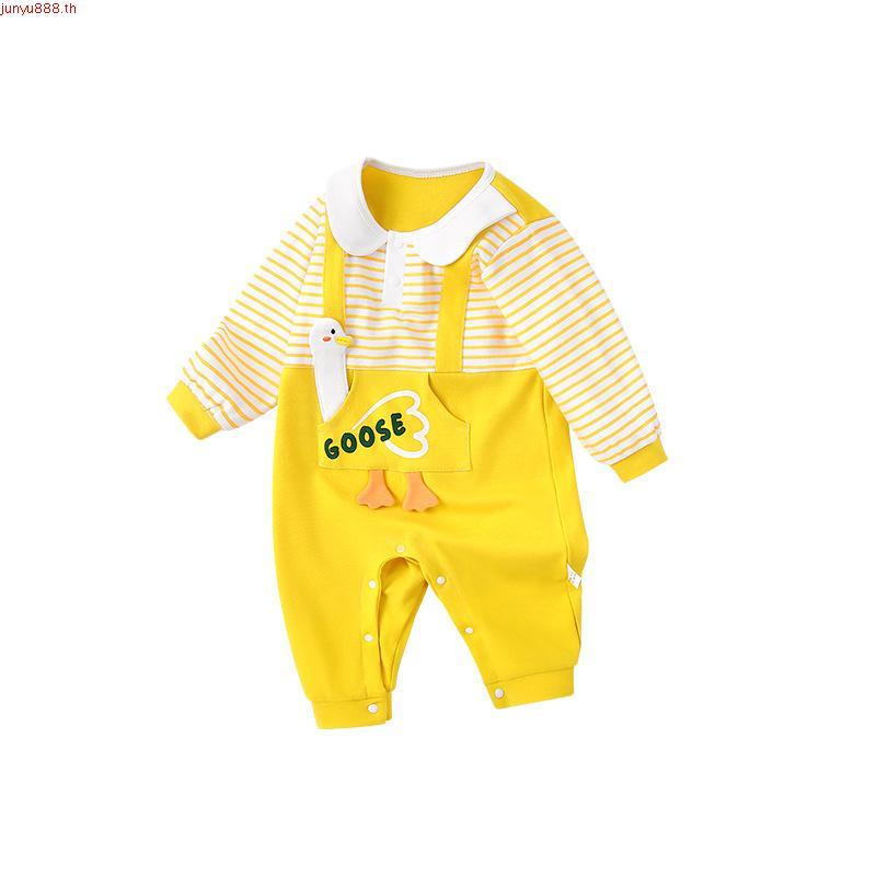 ชุดเด็ก papa baby รอมเปอร์ เสื้อผ้าเด็กทารกแรกเกิดต้นฤดูใบไม้ร่วงชุดวันพีชหญิงพระจันทร์เต็มดวงเด็กวั