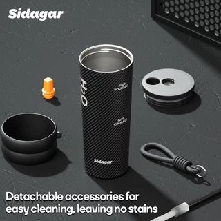 Sidagar 316 ถ้วยน้ํา สแตนเลส 710มล พร้อมหลอดดูด แก้วเก็บความเย็น ความจุสูง ถ้วยความร้อนกีฬากลางแจ้ง