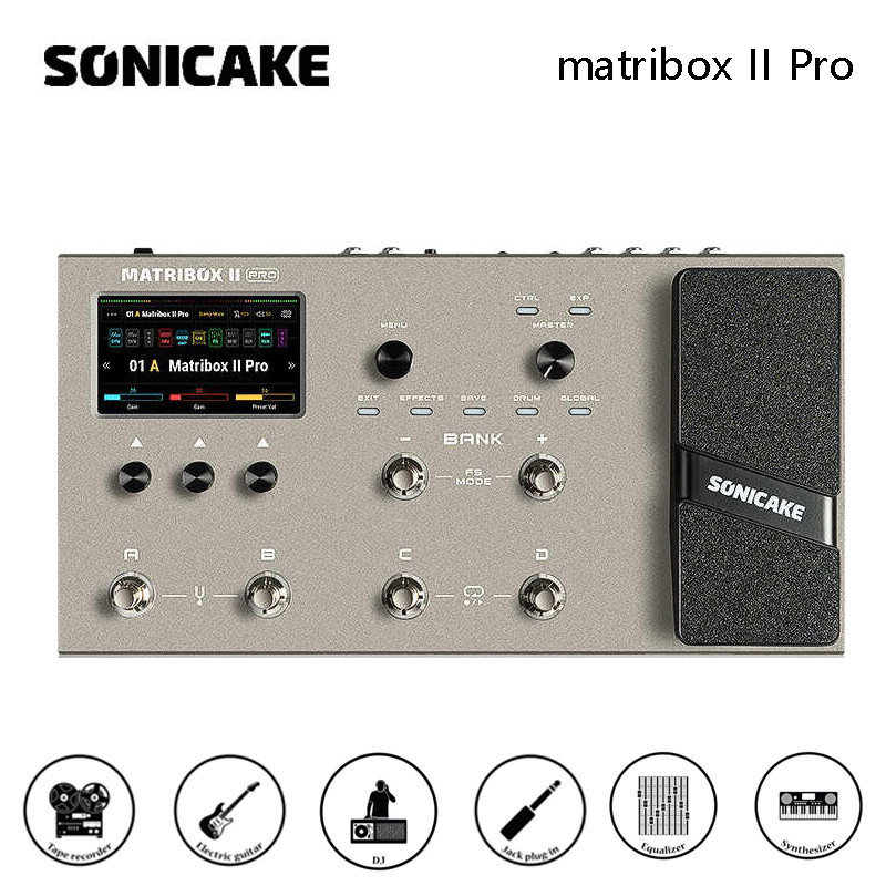 Sonicake matribox II Pro กีตาร์ไฟฟ้า Synthesizer การ์ดเสียงกลอง